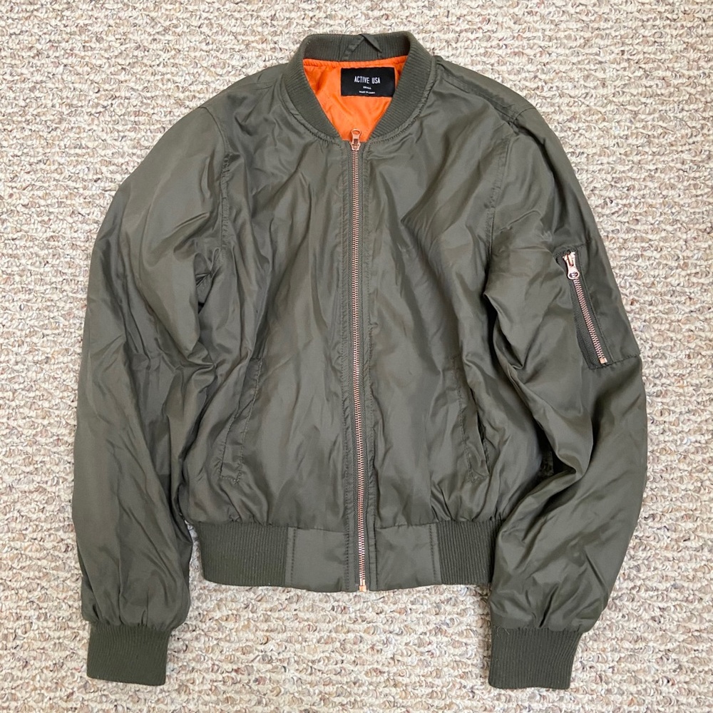 Green Bomber Jacket